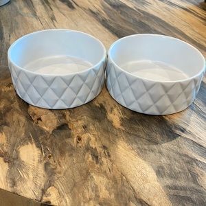 Crate and Barrel Dog Bowls